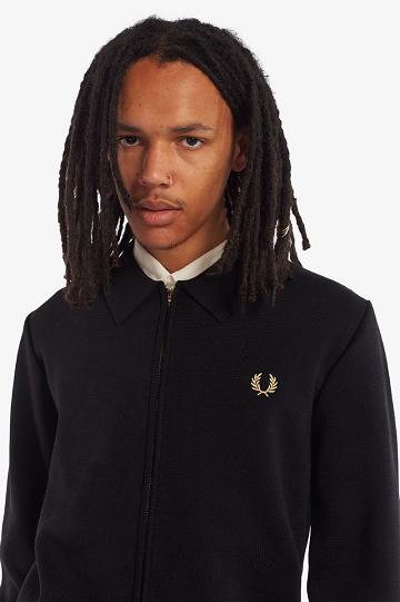 Fred Perry K3809 Miesten Neuleet Mustat | FI 1741JPQJ